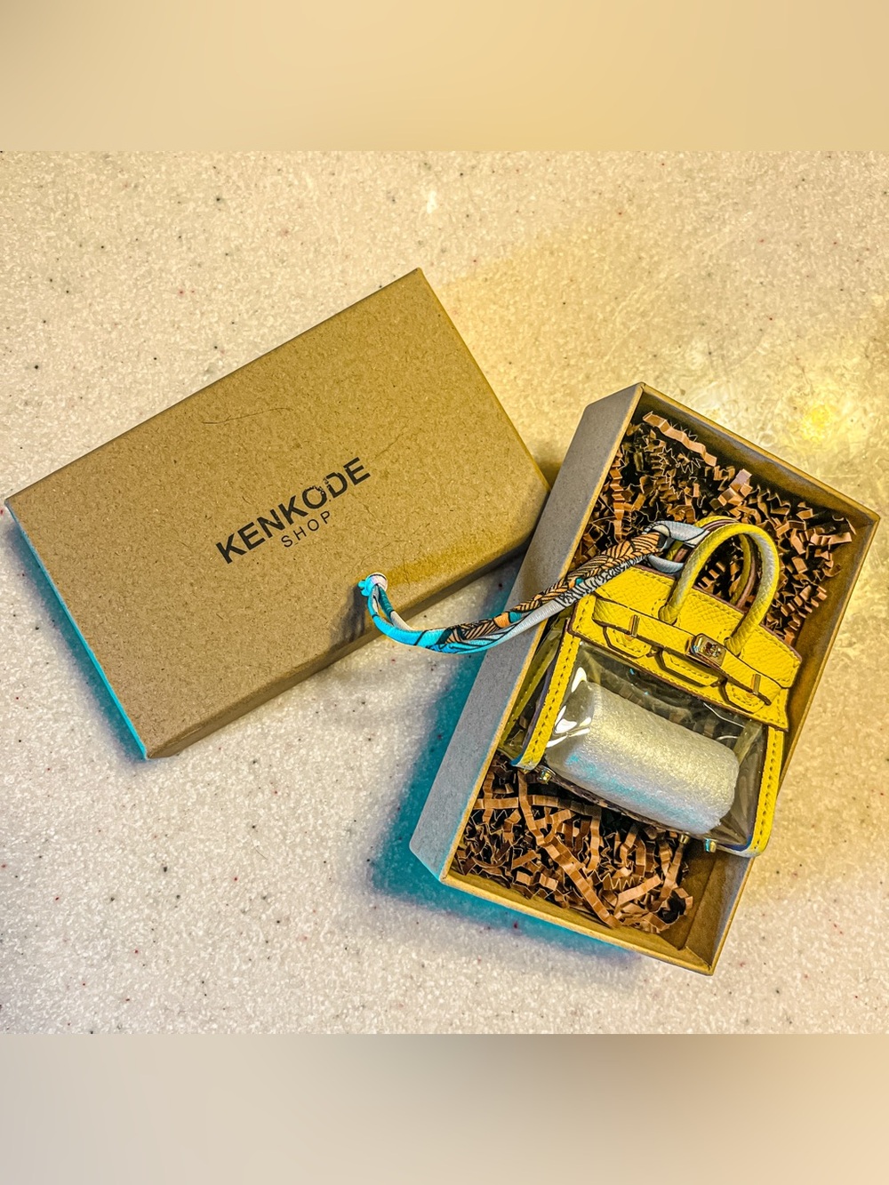 🌙 Kenkode Mini Yellow Purse Charm 🌙